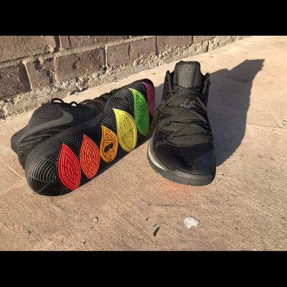 kyrie 5 black rainbow